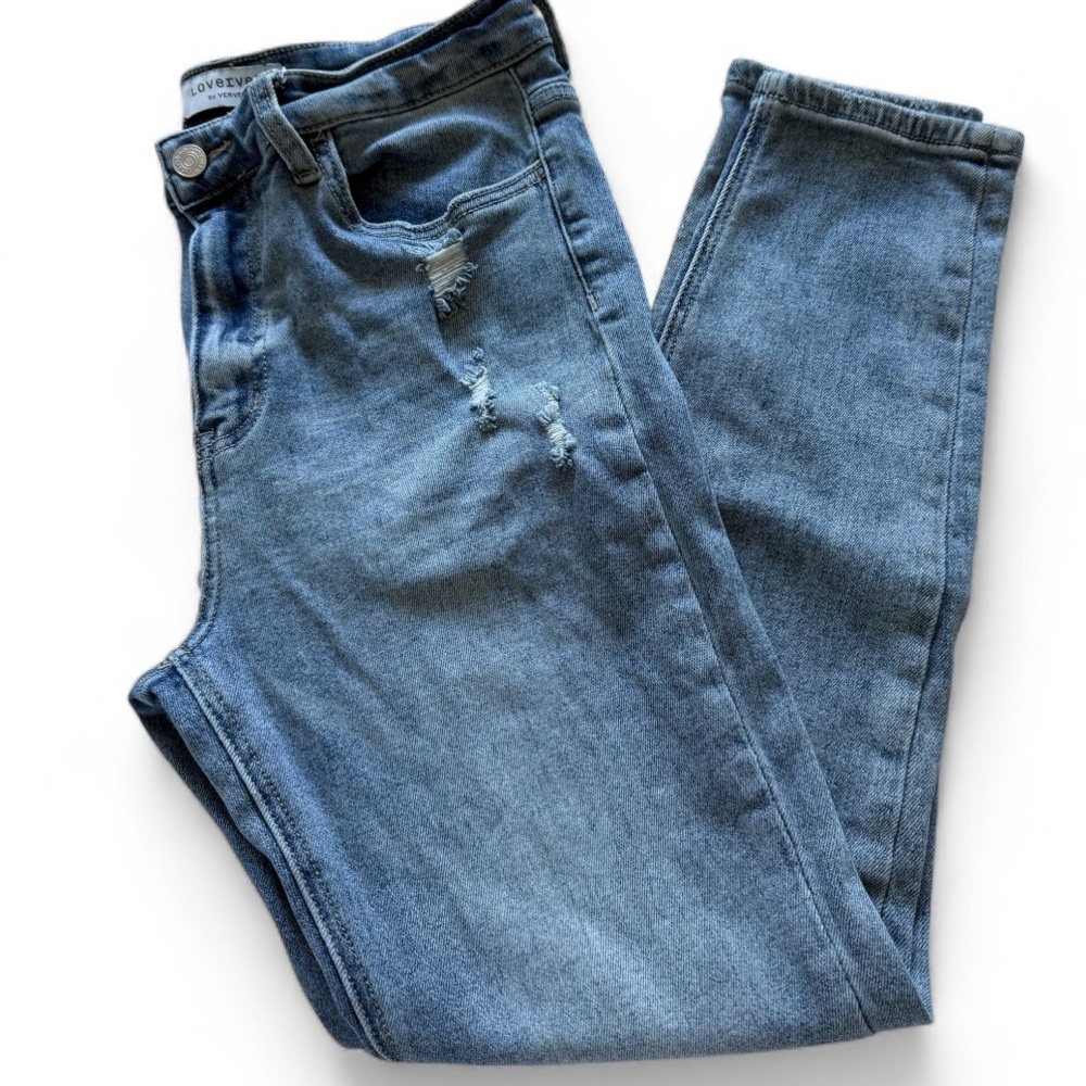 Women's Blue Cropped Jeans